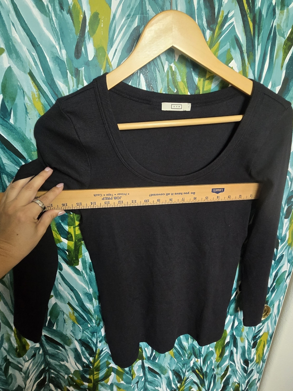 AYR The Open Ended 3/4 Sleeve Top In Black - Picture 7 of 9